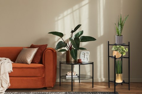 Kwietnik metalowy loft TRETORRI RUSTIC stojak na kwiaty