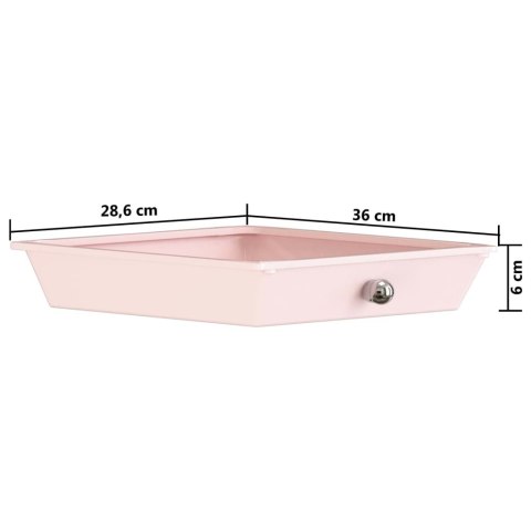 Wózek z 10 szufladami, róż ombre, plastikowy