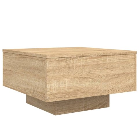 Stolik kawowy, dąb sonoma, 55x55x31 cm, materiał drewnopochodny