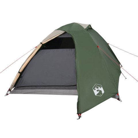 Namiot kempingowy, 2-os., zielony, 264x210x125 cm, tafta 185T