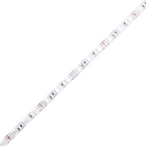 Rama łóżka z wezgłowiem i LED, biała, 200x200 cm