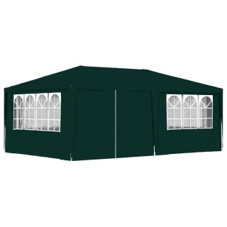 Namiot imprezowy ze ściankami, 4x6 m, zielony, 90 g/m²