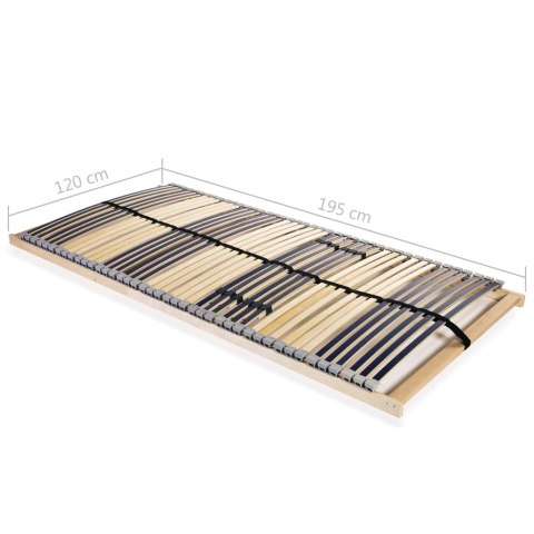 Stelaż do łóżka z 42 listwami, 7 stref, 120 x 200 cm