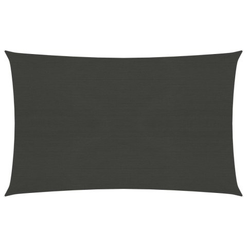 Żagiel przeciwsłoneczny, 160 g/m², antracytowy, 2x4,5 m, HDPE