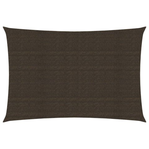 Żagiel przeciwsłoneczny, 160 g/m², brązowy, 2x4,5 m, HDPE