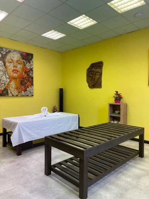 Solidny drewniany stół do masażu 200×90 cm, wys 65 cm