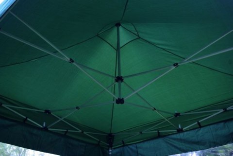 Pawilon ogrodowy Profi rozkładany 3 x 3 m - zielony 2 ściany
