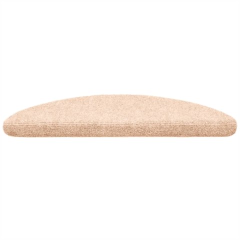 Samoprzylepne nakładki na schody, 15 szt., 56x17x3 cm, brązowe