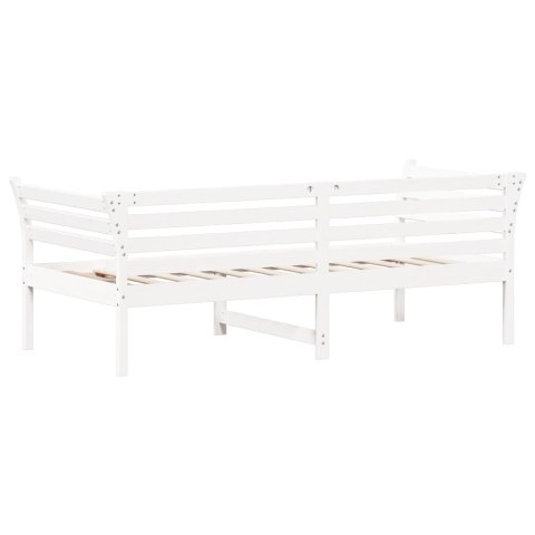 Łóżko dzienne, białe, 90x190 cm, lite drewno sosnowe