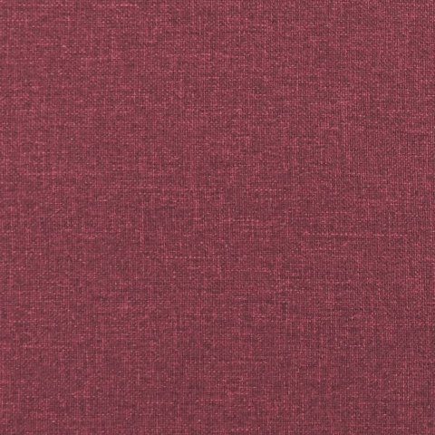 Sofa 2-osobowa, winna czerwień, 140 cm, tapicerowana tkaniną