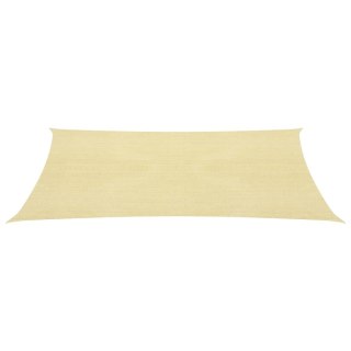 Żagiel przeciwsłoneczny, 160 g/m², beżowy, 3x6 m, HDPE
