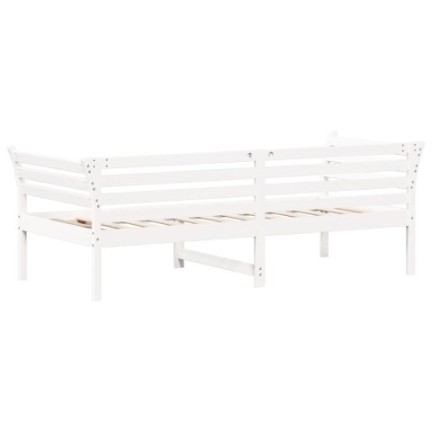 Łóżko dzienne, białe, 90x200 cm, lite drewno sosnowe