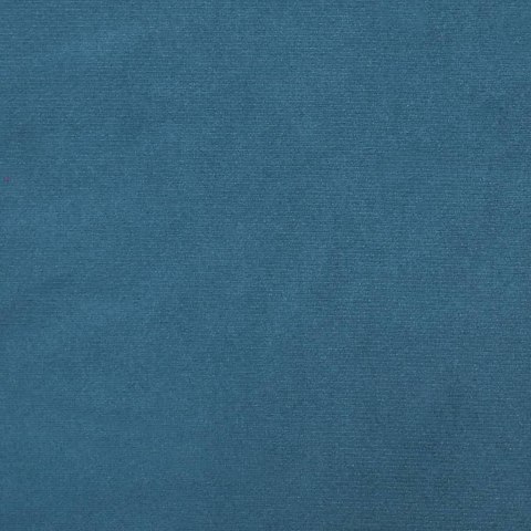 Rama łóżka z zagłówkiem, niebieska, 90x200 cm, aksamitna