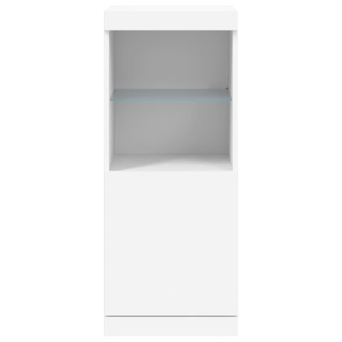 Szafka z oświetleniem LED, biała, 41x37x100 cm