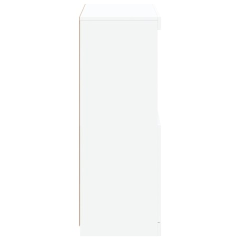Szafka z oświetleniem LED, biała, 60,5x37x100 cm