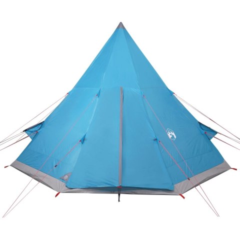 Namiot kempingowy, 4-os., niebieski, 367x367x259 cm, tafta 185T