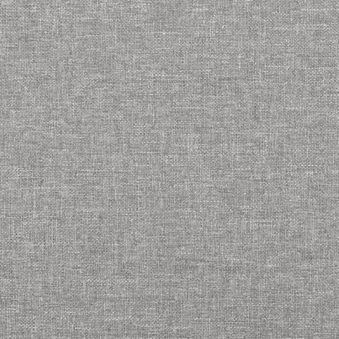 Rama łóżka z zagłówkiem, jasnoszara, 90x200 cm, obity tkaniną