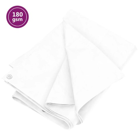 Plandeka, 180 g/m², 6x10 m, biała, HDPE