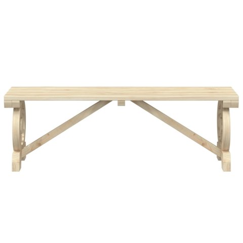 Ławka ogrodowa, 115 cm, lite drewno jodłowe