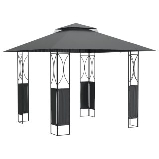 Altana z dachem, antracytowa, 300x300x270 cm, stal