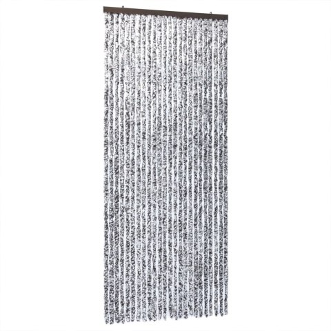 Zasłona przeciwko owadom, brązowo-beżowa, 100x200 cm, szenil