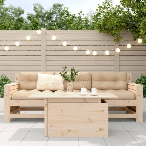 Stolik ogrodowy, 100x50x75 cm, lite drewno sosnowe