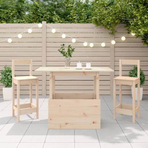 Stolik ogrodowy, 100x50x75 cm, lite drewno sosnowe