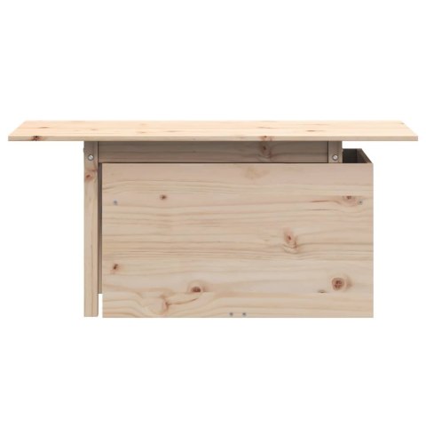 Stolik ogrodowy, 100x50x75 cm, lite drewno sosnowe