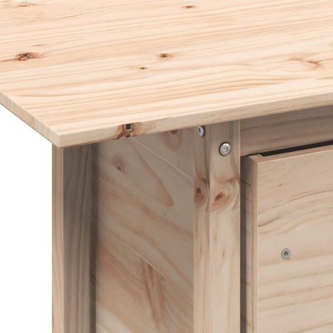 Stolik ogrodowy, 100x50x75 cm, lite drewno sosnowe