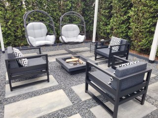 Fotel aluminiowy meble ogrodowe na taras balkon