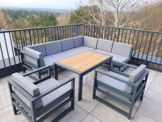 Narożnik aluminiowy meble ogrodowe fotel