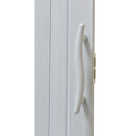 Drzwi harmonijkowe 005S-49-80 biały dąb mat 80 cm