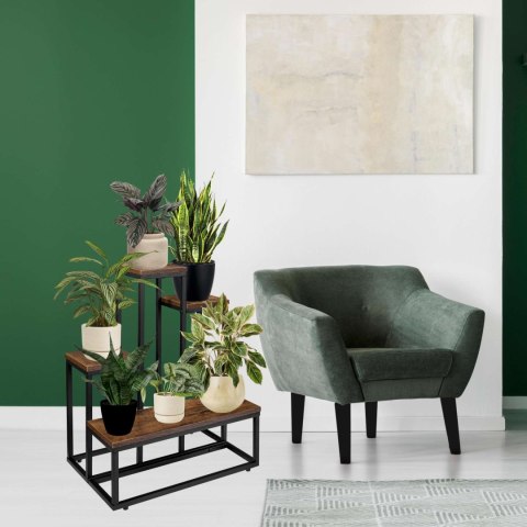 Kwietnik metalowy loft ANTIRES RUSTIC stojak na kwiaty