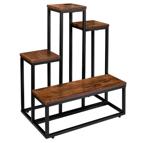 Kwietnik metalowy loft ANTIRES RUSTIC stojak na kwiaty