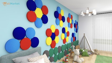 Panel ścienny 3d dekoracyjny piankowy WallMarket Koło cytrynowy grubość 2,5 cm
