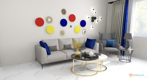 Panel akustyczny ścienny 3d - 6 szt., Dekoracja ścienna 3d WallMarket
