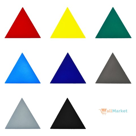 Panel ścienny 3d dekoracyjny piankowy WallMarket Trójkąt zielony grubość 2,5 cm