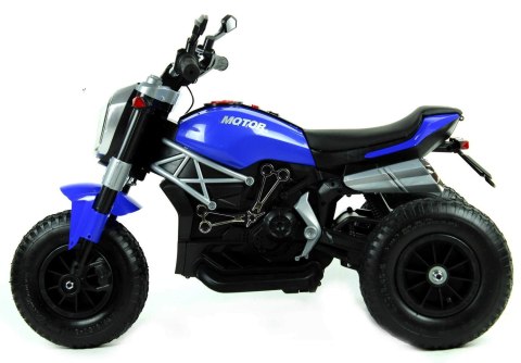 Motor na akumulator pompowane koła skóra manetka MOTO-L-5-AIR-NIEBIESKI