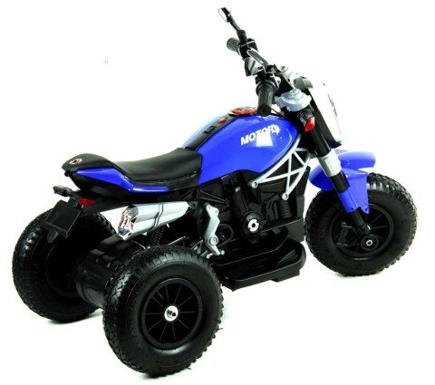 Motor na akumulator pompowane koła skóra manetka MOTO-L-5-AIR-NIEBIESKI
