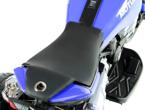 Motor na akumulator pompowane koła skóra manetka MOTO-L-5-AIR-NIEBIESKI