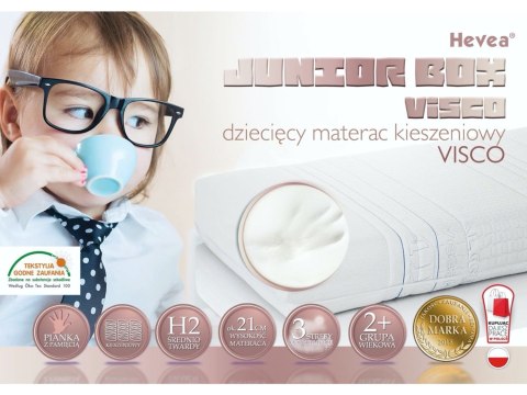 Materac kieszeniowy Hevea Junior Box Visco 200x90 (Medica)
