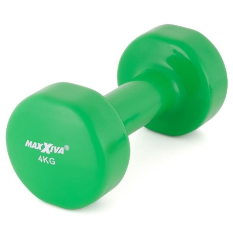 MAXXIVA Zestaw hantli winylowych 2 x 4 kg, zielony