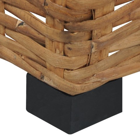 Stolik kawowy, 47 x 47 x 28 cm, naturalny rattan