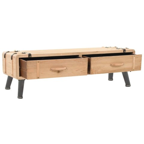 Szafka pod telewizor, lite drewno jodłowe, 120 x 33 x 35 cm