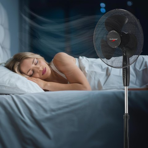 Wentylator podłogowy stojący KOUD 125 cm czarny