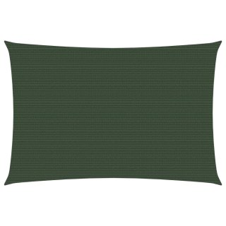 Żagiel przeciwsłoneczny, 160 g/m², ciemnozielony, 3x4,5 m, HDPE