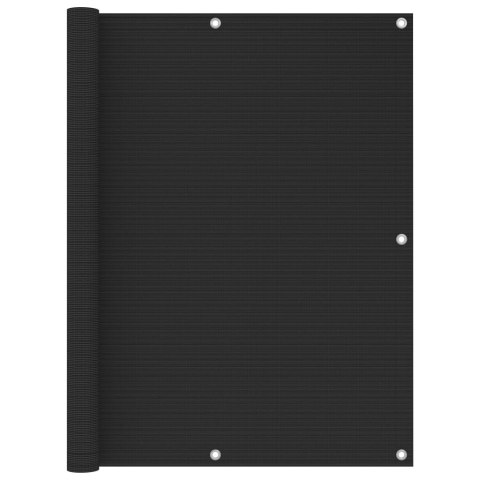 Parawan ogrodowy HDPE, 120x500, cm antracytowy