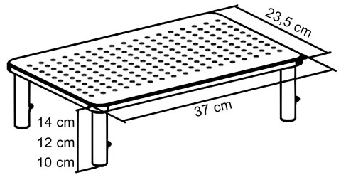 Regulowana podstawka NANKIN pod monitor laptop czarna