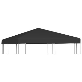 Zadaszenie altany ogrodowej, 270 g/m², 3x3 m, czarne