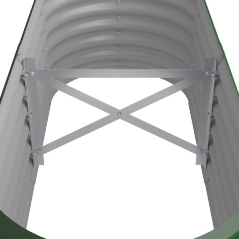 Podwyższona donica, malowana proszkowo stal, 114x40x36 cm